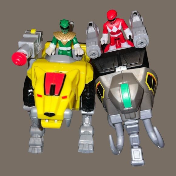 Imaginext Power Ranger Dino Supercharge Dragonzord Tigerzord Weapons & Figures - Picture 13 of 15